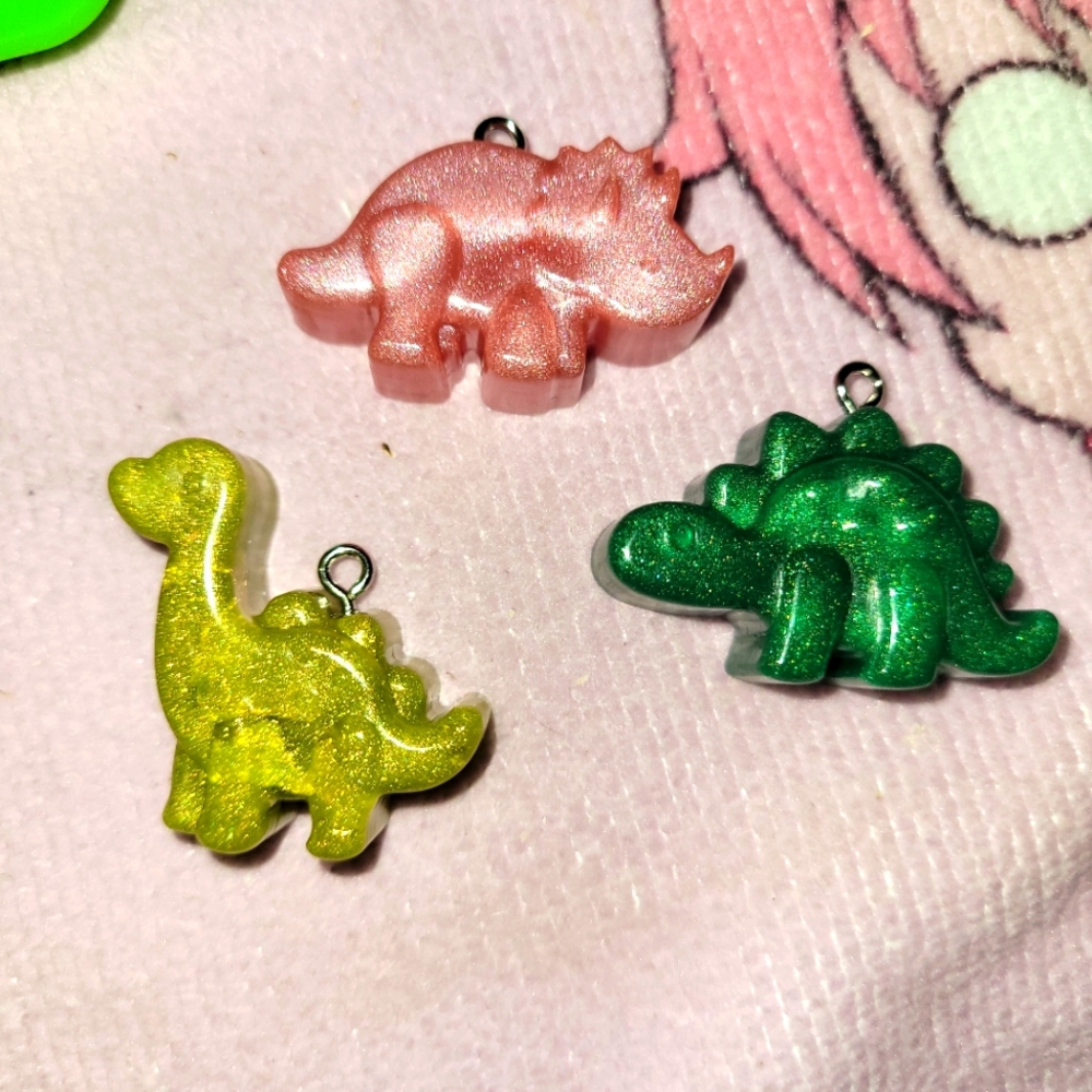 Dinosaur Keychains and Necklaces